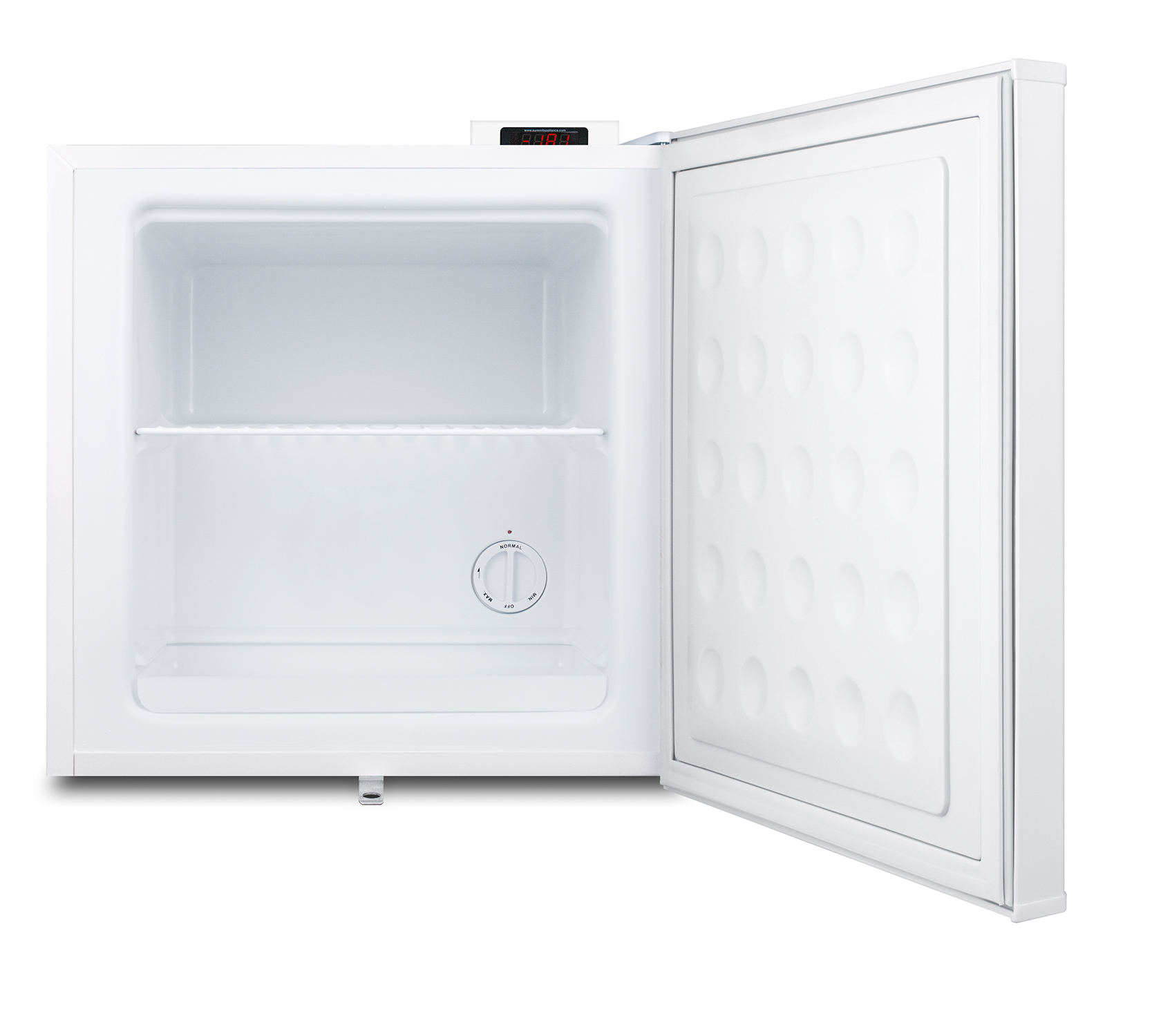 Compact all-freezer for general purpose use, manual defrost with lock, digital thermostat